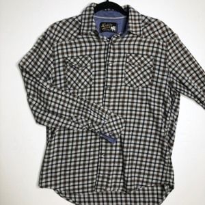 DUKE'S BARK Plaid Flannel Button Down